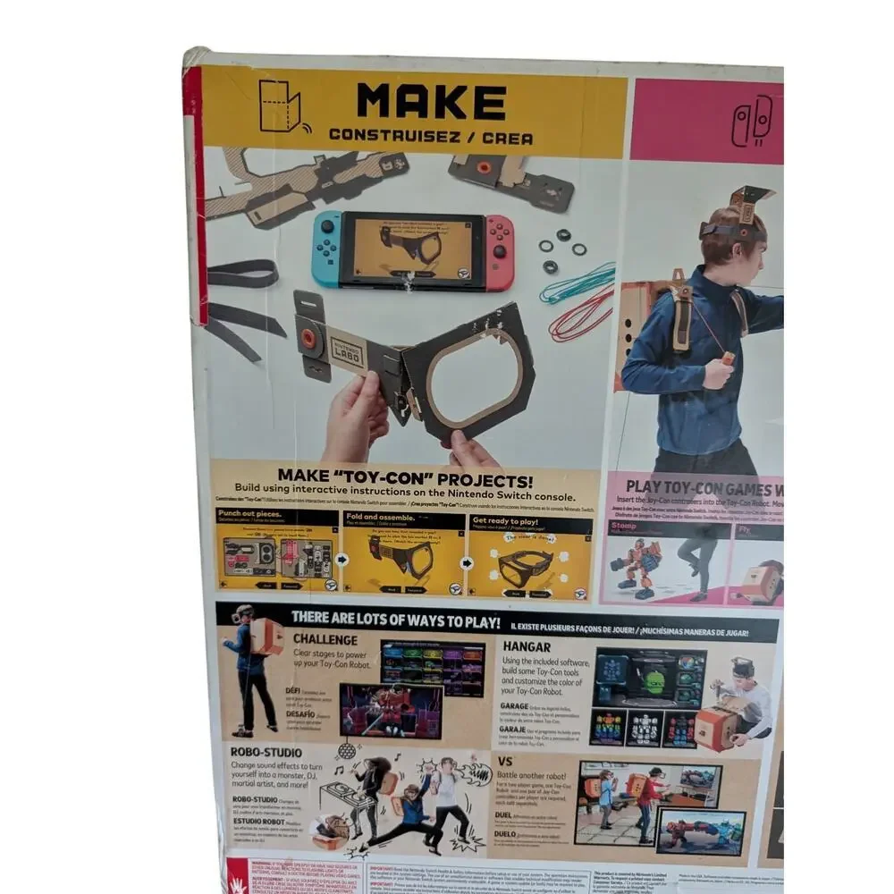 Nintendo Labo Toy-Con 2 Robot Kit Nintedo Switch 2018 New Open Box